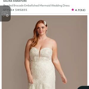 beaded brocade embellished mermaid wedding dress Beaded Brocade main image 0